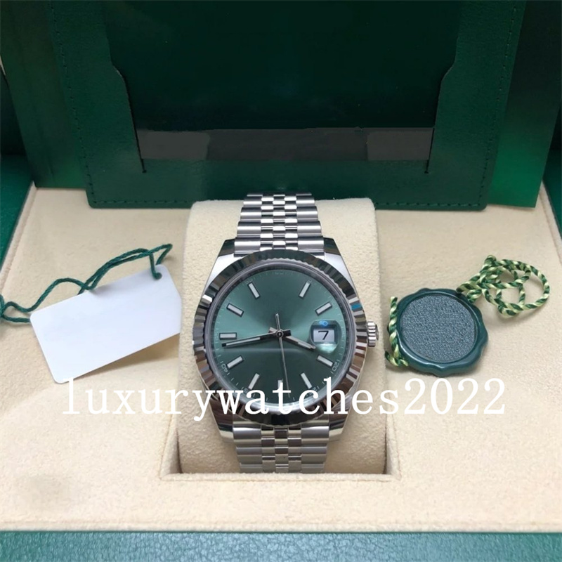 BPF Mens Watch 41mm Date Automatic Movement Green Chocolate Blue Dial 904L New Jubliee Bracelet Sappire Glass High-Quality BP factory Wristwatch