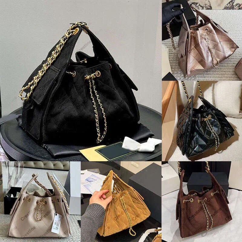 10A Fashion Leather Yellow 25bag Handbags Totes Designer Shoulder Bags 25 Drawstring Chain Hobo Bucket Bag with 2 Pocket