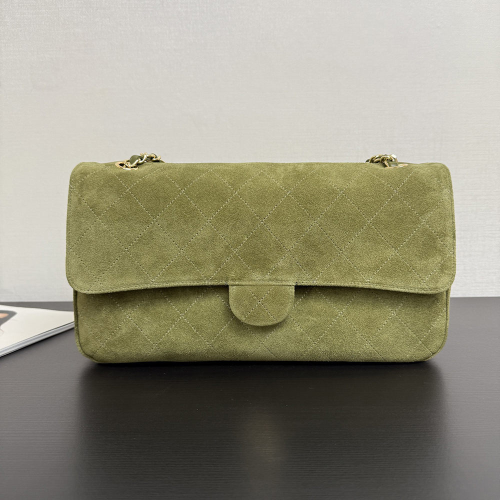 Maxi Flap bag Designer Shoulder bag Suede Calfskin Crossbody bag 32cm Mirror quality Full set packaging X005B