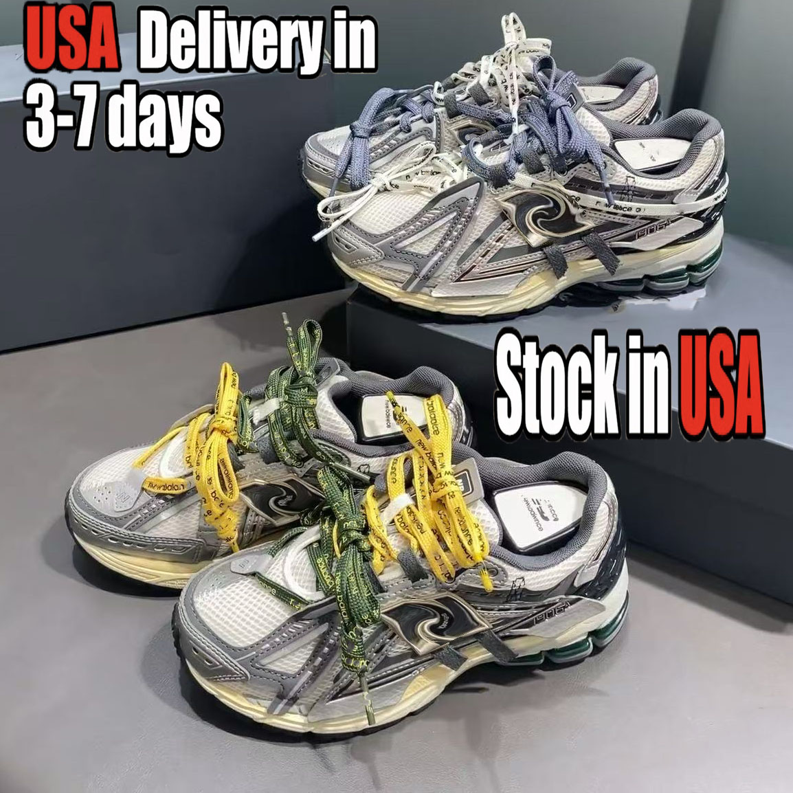 Designer Running Luxury 1906r Shoes Protection Pack Mens Sneakers Silver Black White Metallic Gold Leather Top Quality Womens Trainers size 36 47