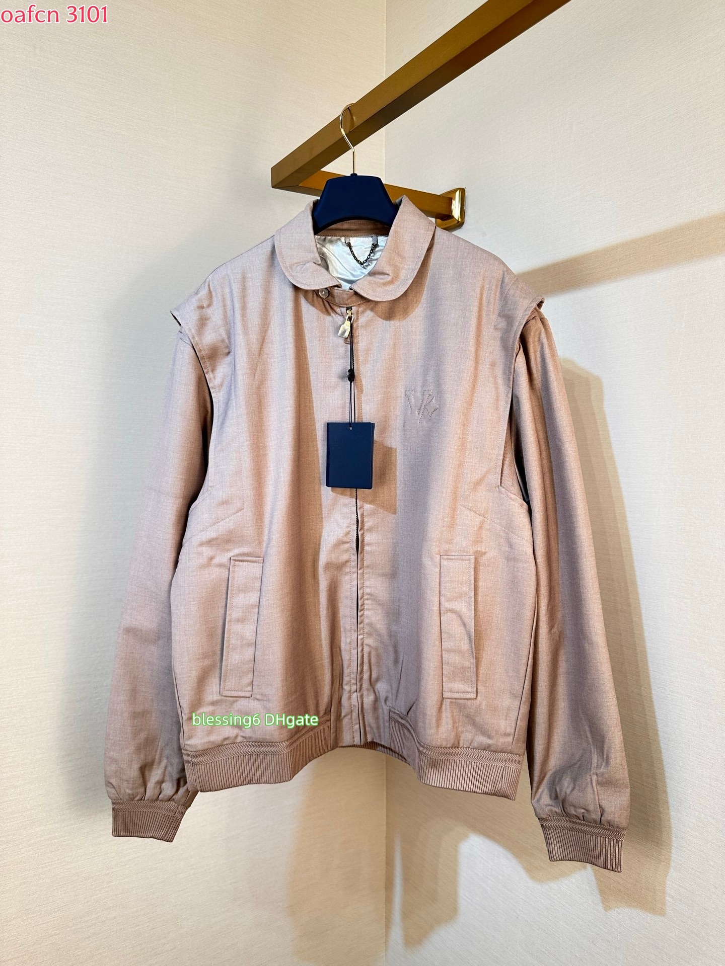 Designer men's jacket pilot's jacket lapel zipper embroidered casual pants set two-piece set casual double wear Bomber women's jacket