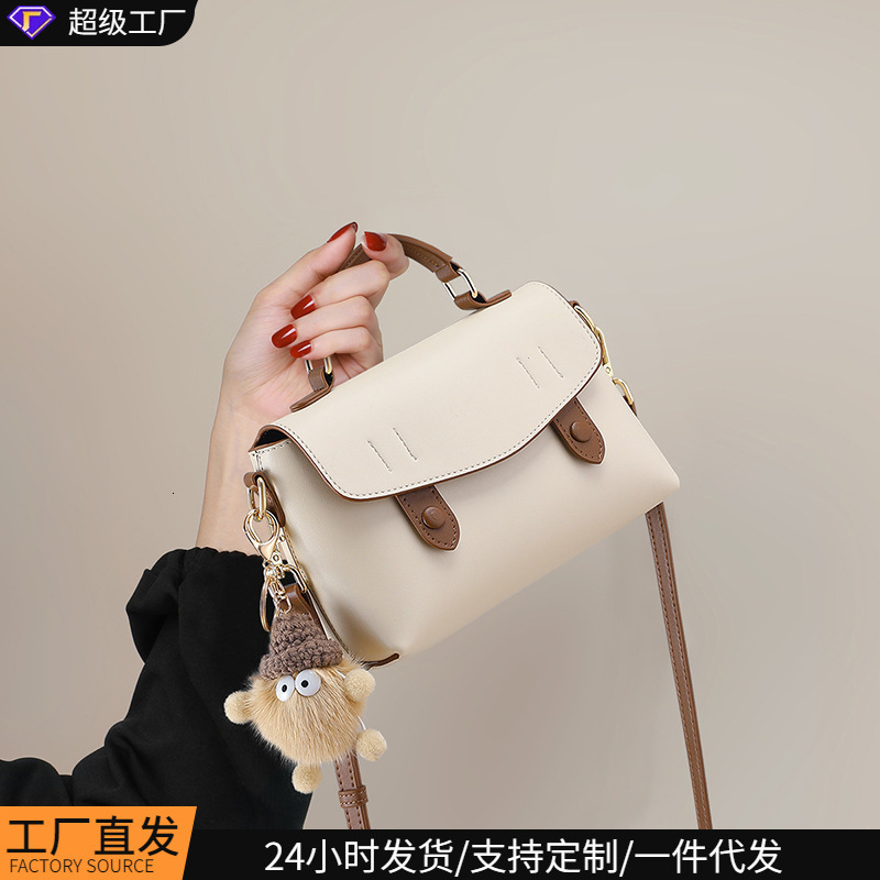 Sac De Designer Vintage De Luxe Sac À Main Pour Femme Automne Hiver Nouvelle Collection Polyvalente Style Cambridge En Cuir Véritable Cadeau D'an