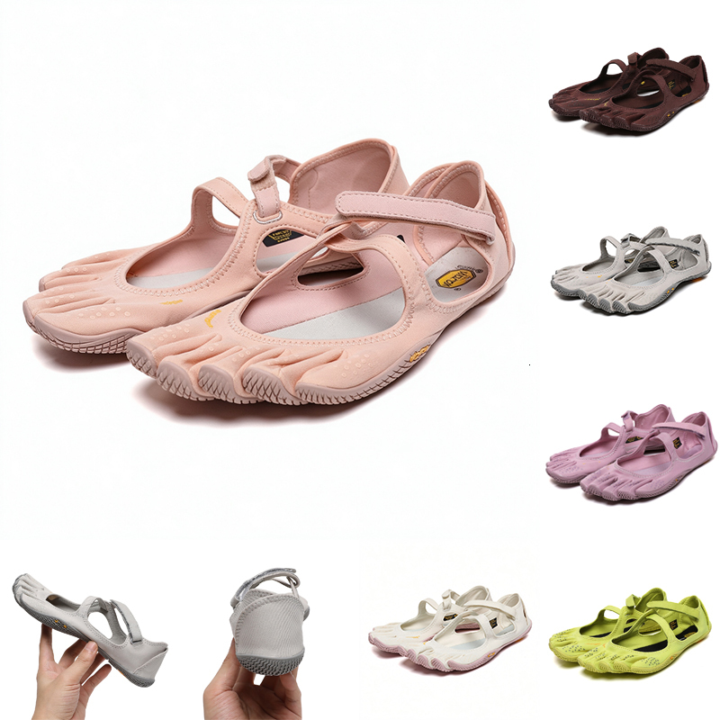 Designer V Soul Scarpe Five Finger Yoga Pilates Sandali da donna Sport Fitness Punta divisa Sport casual Moda Scarpe da ballo Bianco Rosa Grigio Ner
