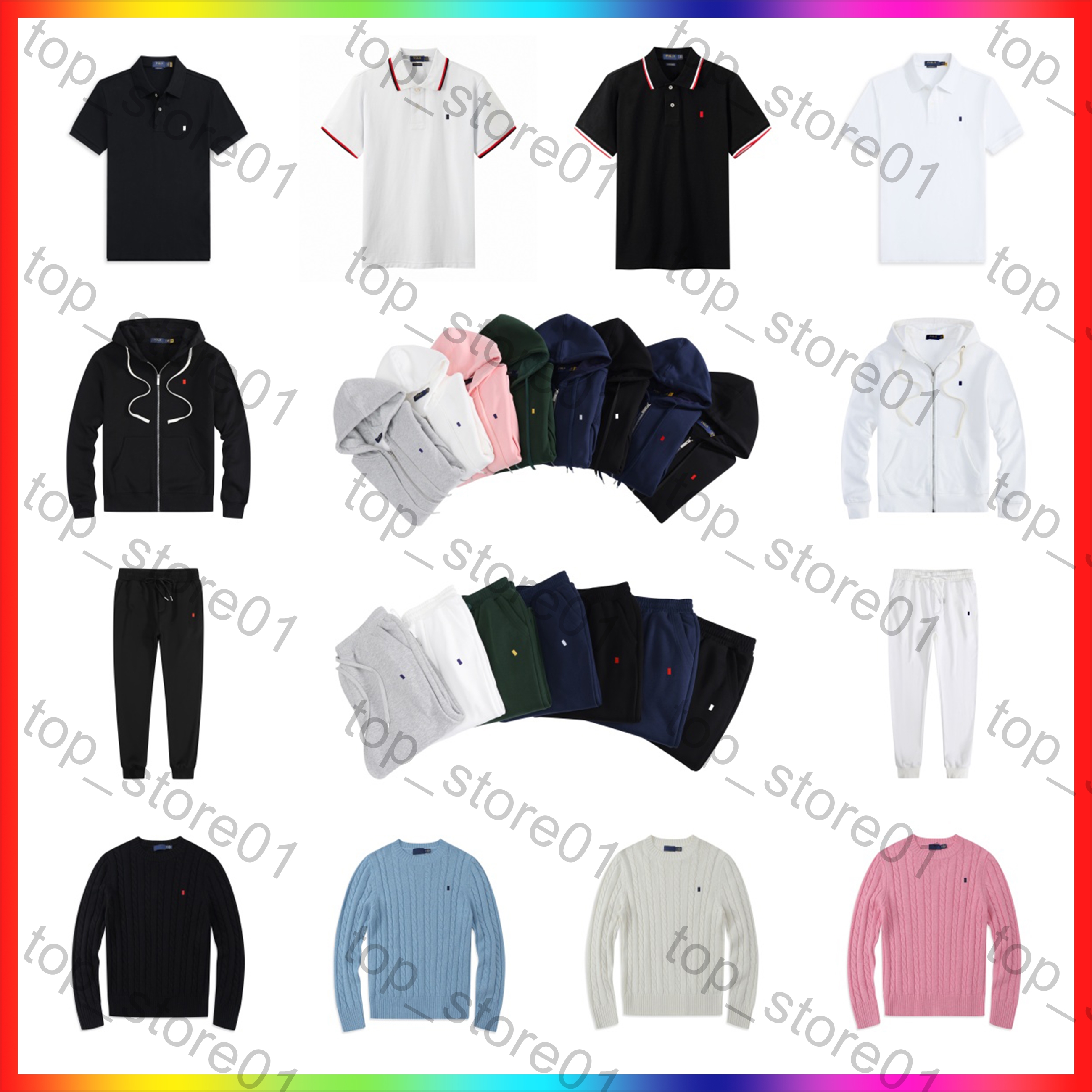 2026 Designer hoodies Mens Polo Sweater Pullover Embroidered Small Horse Mens Sweater Outfit Knit Sweaters Sweatshirt Business Work Clothes Luxury P