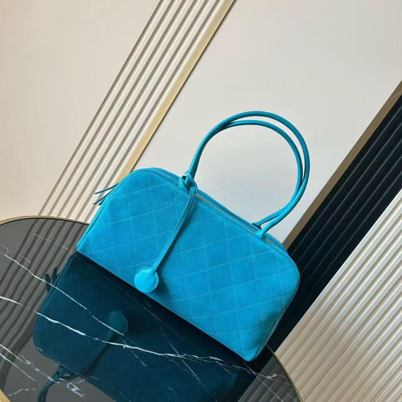 12A Womens designer bag Bowling bag Calfskin leather 21CM luxurys handbags designer tote bags mirror quality bags classic flap bag womens handbag gi