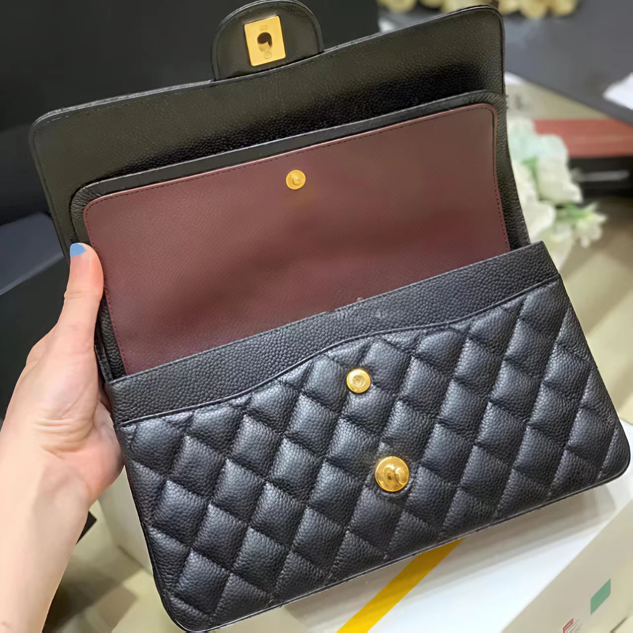 12A bag Mirror quality Classic Caviar Flap Bag Designer Women Cross Body Bags Designers Shoulder Handbag With Box