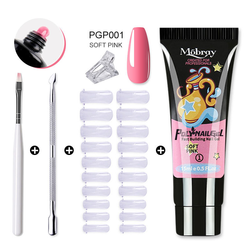 Luxe 2026 Nouveaux kits d'art d'ongle Ensemble d'outils à ongles Extension rapide Modèle de cristal Gel UV Colle Polissage Peinture Décoration Ma