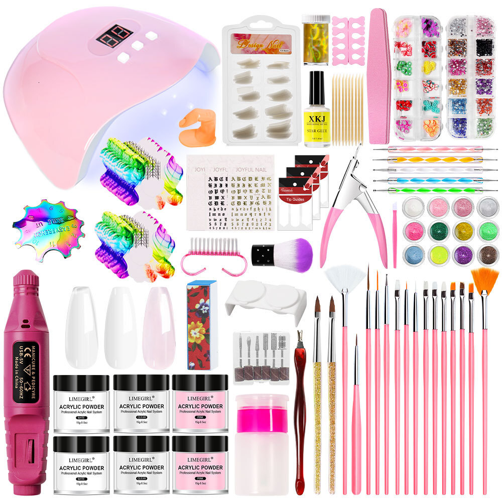 Luxe 2026 Nouveau One Stop Cristal Poudre Manucure Sèche-Gel Lampe UV Broyeur Accessoires De Perceuse À Ongles Outils De Polissage Kits D'art D'o