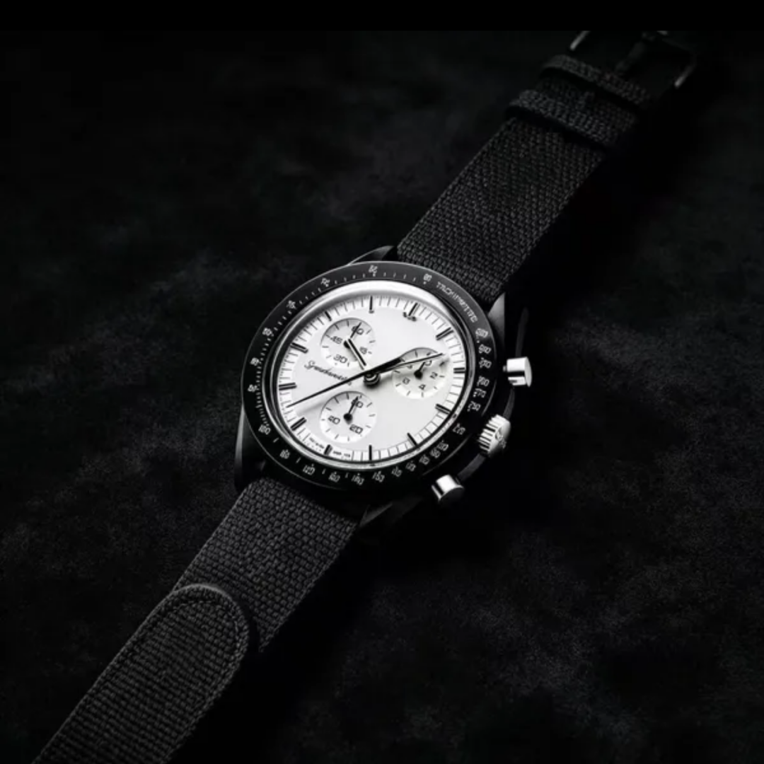Hot Selling New Product In 2026 Luxury Miss And Men's Watches Fashionable Plastic Case Chronograph Watch With Moon Phase Display Comes Wristwat
