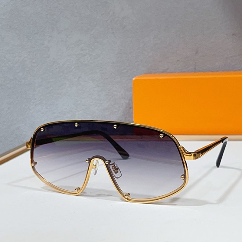 Lunettes de soleil masque surdimensionnées pour femmes Z7638U Femmes à la mode Cadre en métal surdimensionné Luxe Classique Rétro Protection exté