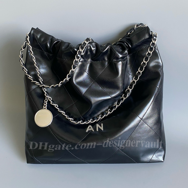 Designer Quilted Chain Bag Black Hobo Tote Shoulder Crossbody Leather Mirror Quality Handbag Purse Women Large Vintage 2026 Trends Luxury
