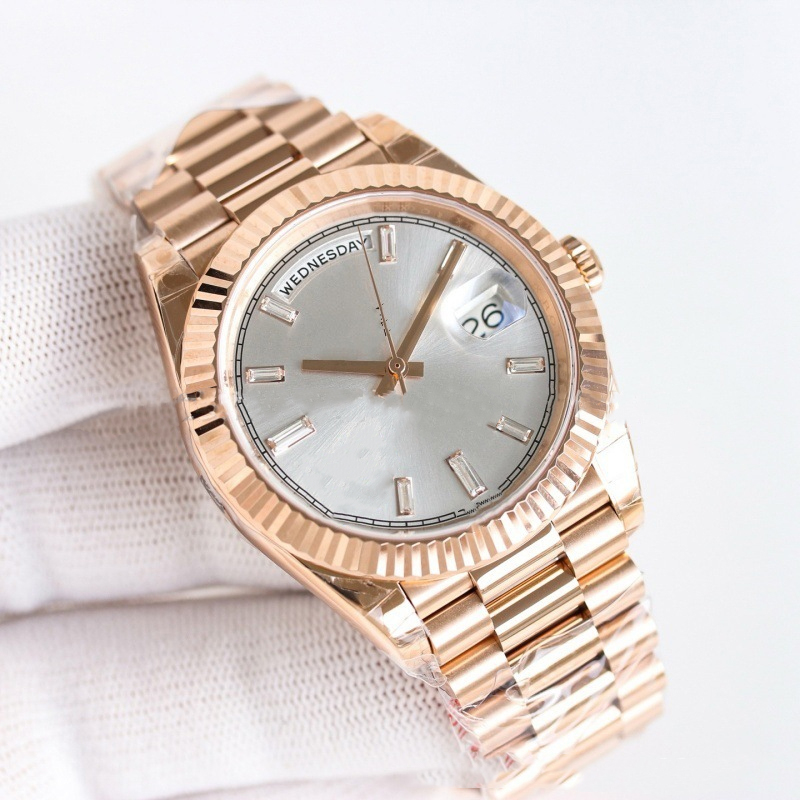Designer Luxury Automatic Watches For Men 40.5mm Stainless Steel Case Round Dial Mens Wristwatch with Gift Box