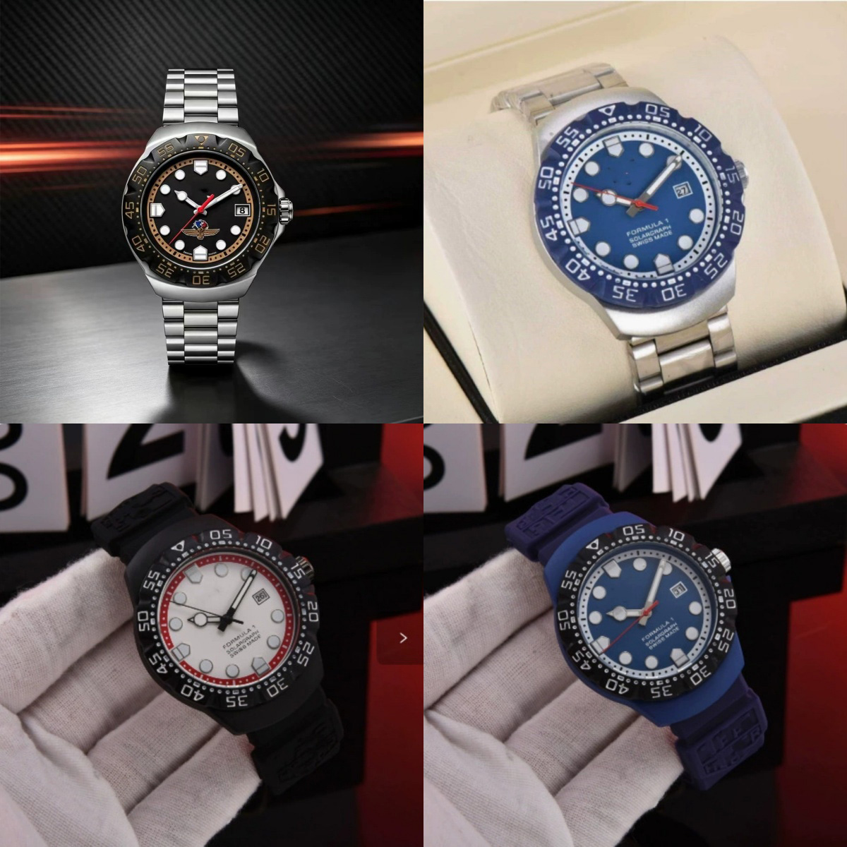 Quartz Designer Watch F1 Watches Men Designer Women Stainless Steel Rubber Montre Classical Simple Mens Watch Fashion Stylish Faf64