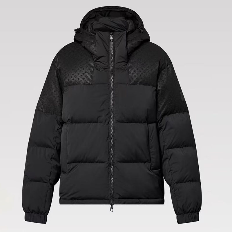 2026 Luxurious quilted down jacket, unisex design, hooded, printed pattern, thick and warm, winter coat, designer men's high-quality down jacke