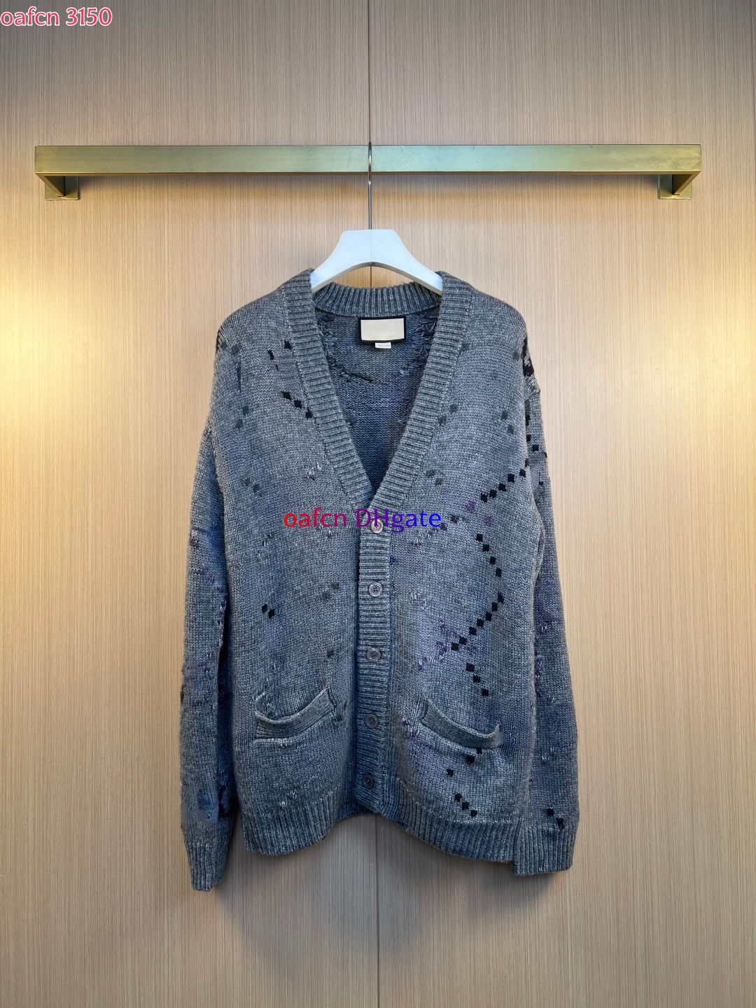 Designer hoodie sweatshirt Men sweater Long Sleeve Fashion Hoodie Clothing Logo gradient letter knitted cardigan jacket 3150