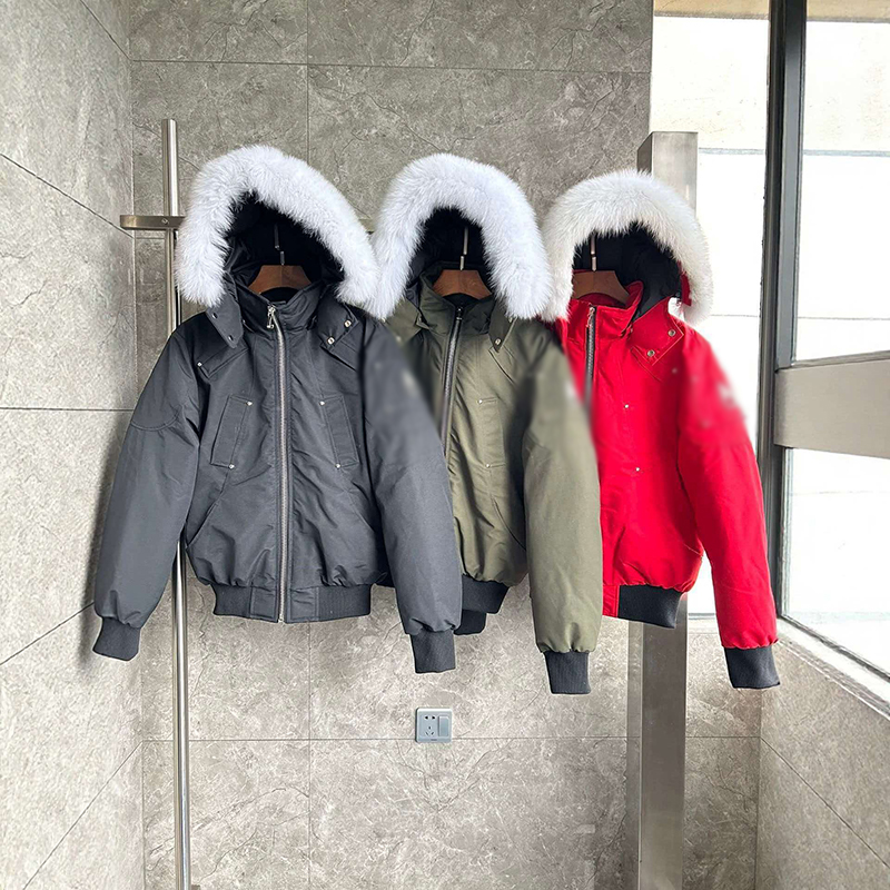 02 goose jacket mens down jacket mens puffer jacket chilliwac os fur jacket winter parka fur hoodie windproof outdoor mens short coat size s-xxl