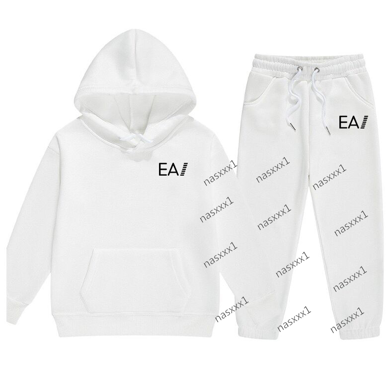 Ensemble sweat-shirt à capuche chaud pour enfants, ensemble décontracté avec lettres imprimées, pantalons et haut à capuche, cadeaux charmants po