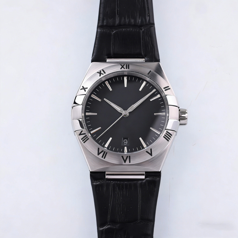 Montres automatiques unisexe Designer luxe 41mm bracelet en caoutchouc boîtier cadran rond haute qualité montre-bracelet à la mode avec boîte-cad