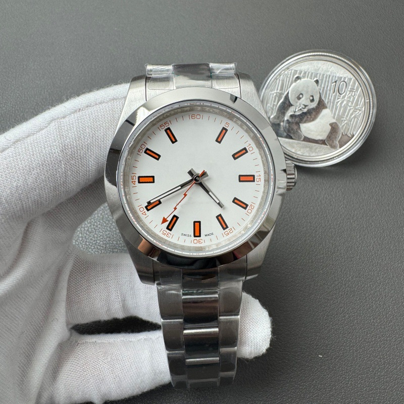 Classic Elegant Luxury Men's Stainless Steel Casual Watch, Business trend Designer Wristwatch 41mm with Gift Box