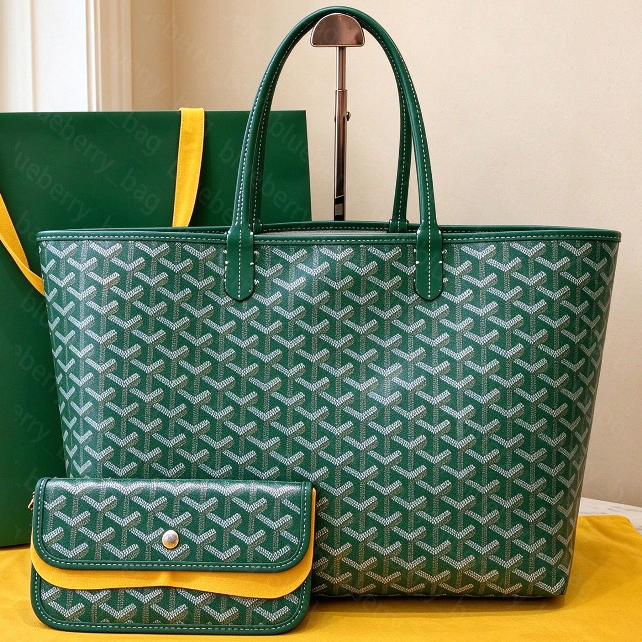 Designer Bag SaintLouis Reversible Open Tote Bag 20CM Anjou Luxury Purse Shoulder Bag Pattern Lightweight Shopping Bag High Quality Canvas Bag Fashi