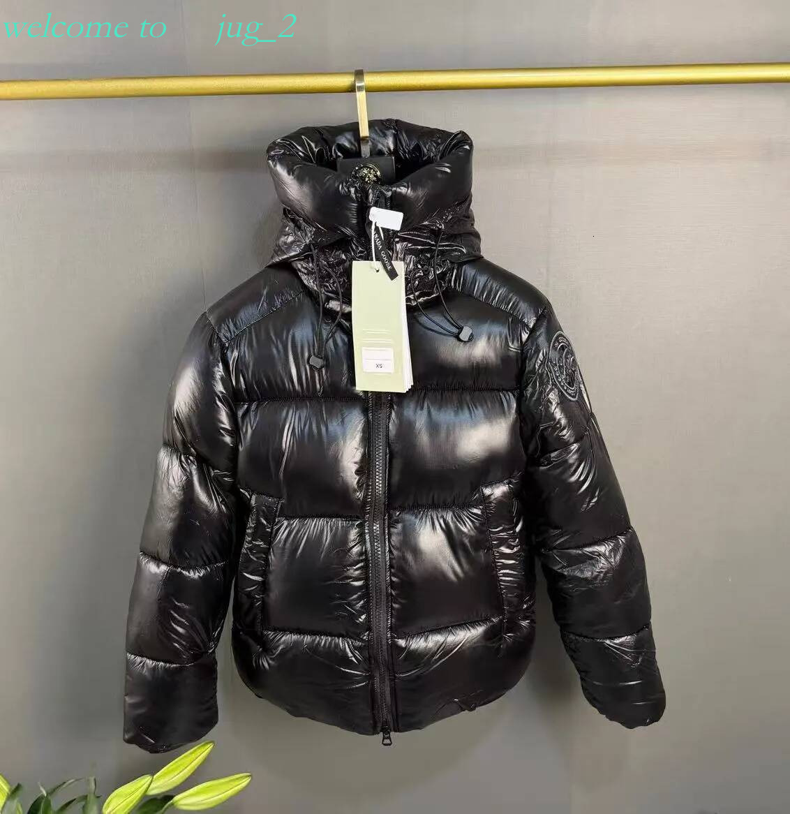 gooceness Designer jacket lightweight down winter casual cotton coat men's zipper hooded hiking jacke A4 e67