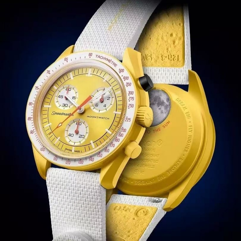 27ss Bioceramic High quality Full Function Chronograph Quarz Mens Watch Mission To Mercury 42mm Nylon Luxury Mens Planet Moon Wristwatches 1965 With
