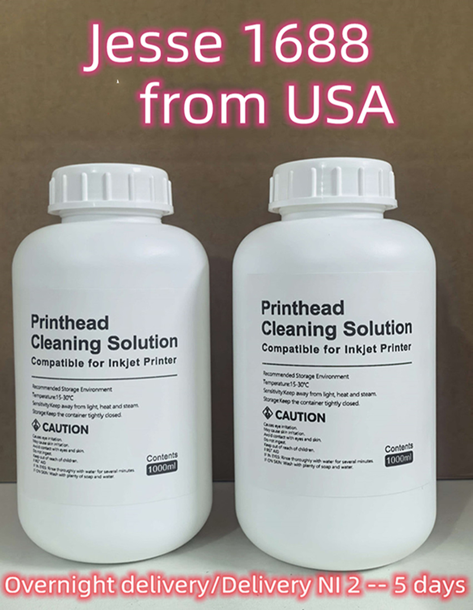 USA Jesse Store 1000ml Printhead Cleaning Kit for Printer Nozzle Cleaning Compatible with All Inkjet Printers US Domestic Free Shipping
