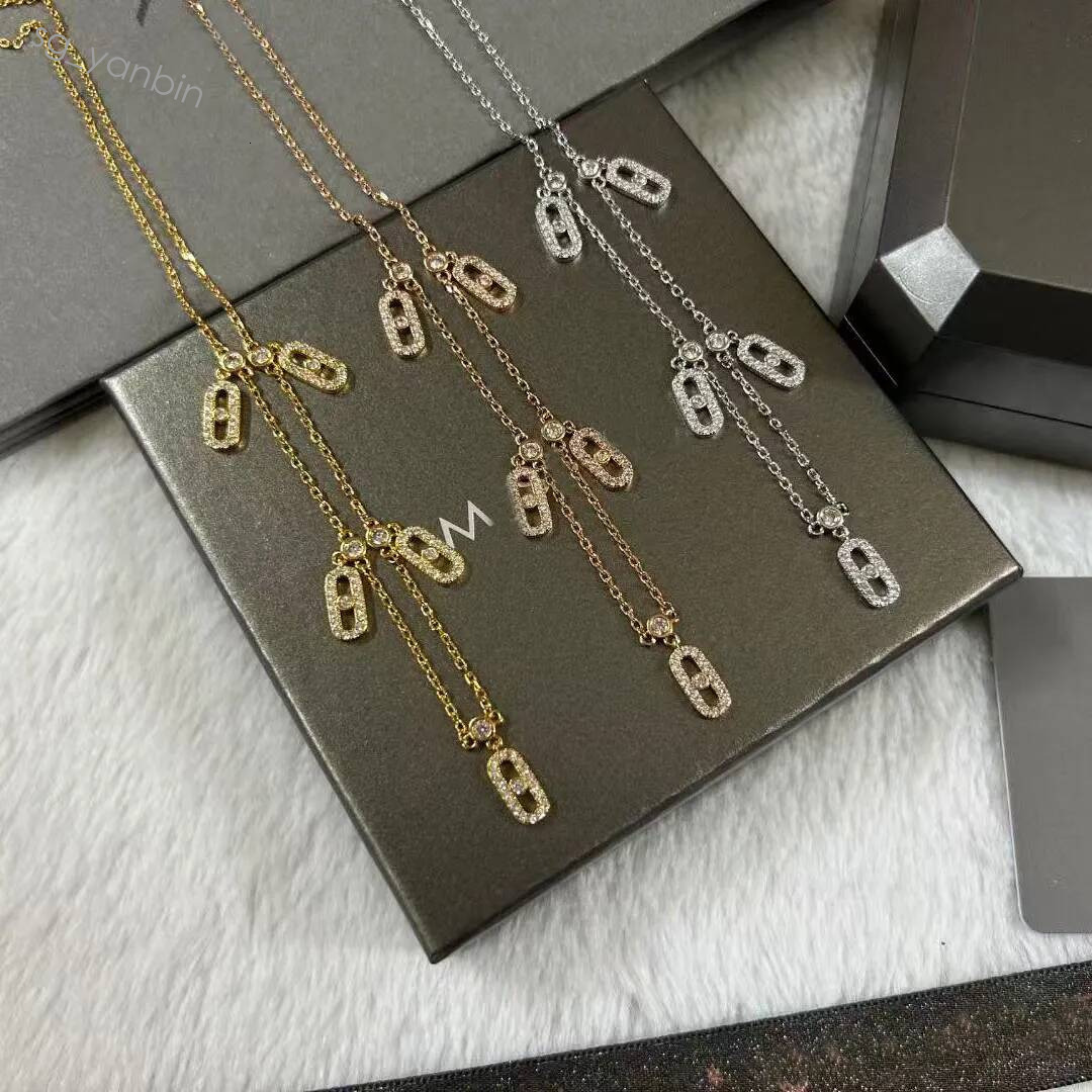 Collier femme collier créateur bijoutier chaînes titane acier charme cadeau d'anniversaire pour les femmes plaqué or cadeaux de vacances plusieur