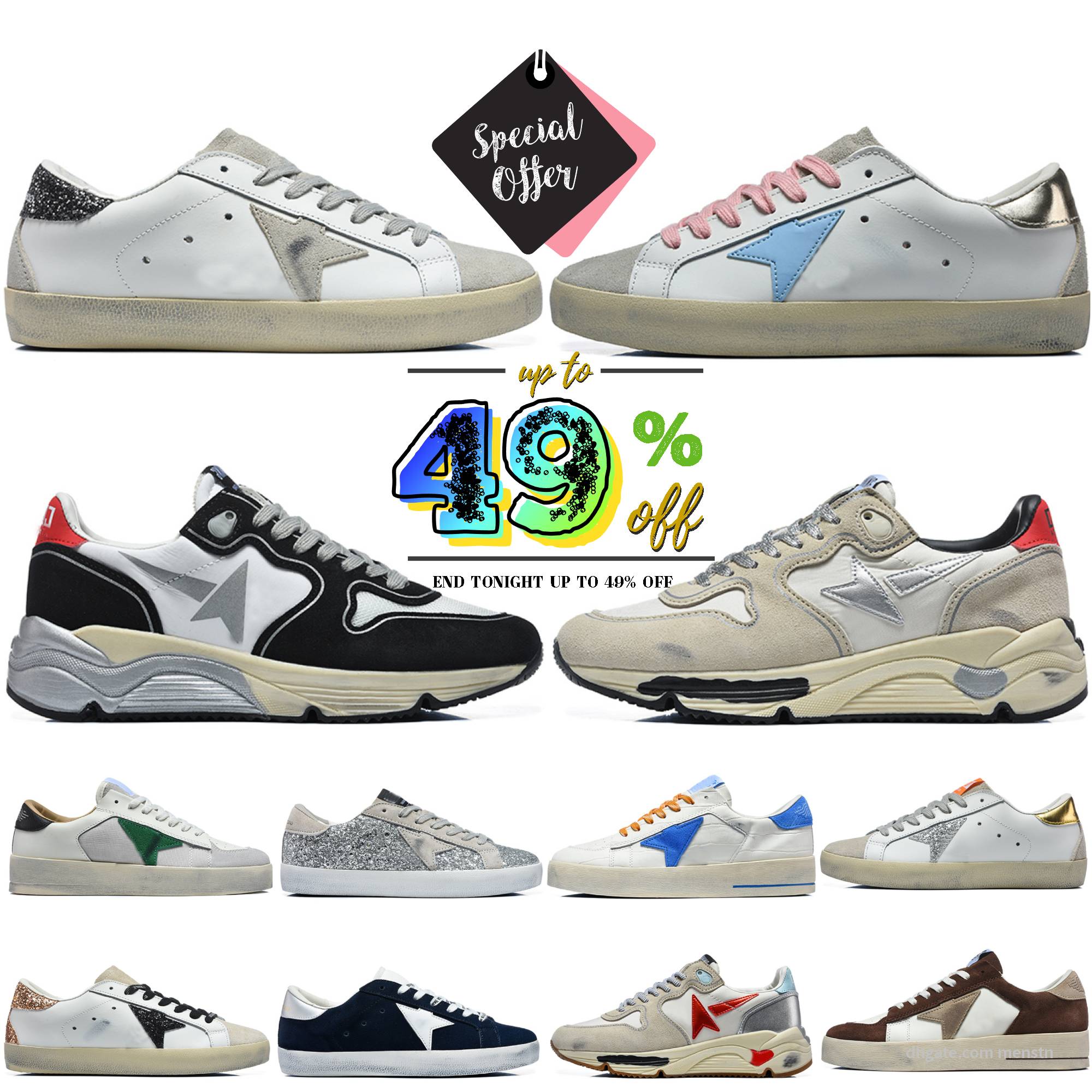 2027 Golden Goodse Women Sneakers Designer Ball-Star Dirty Loafers Luxury Super-star Shoe Classic Casual Old School Italy Men Trainers Leather Do-Ol