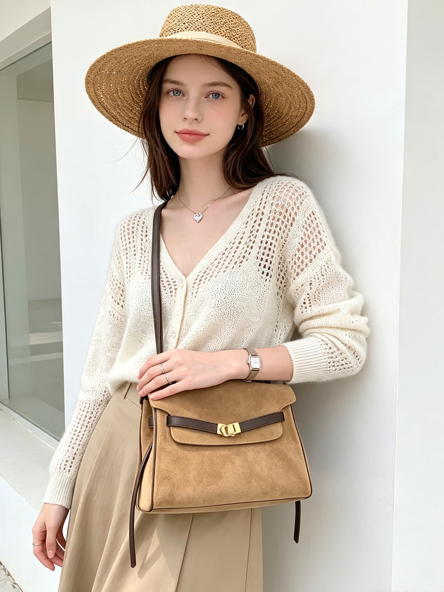 Luxury Vintage Designer Bag New Fashion Retro Niche High End Shoulder Crossbody Large Capacity Versatile Tote SENYY