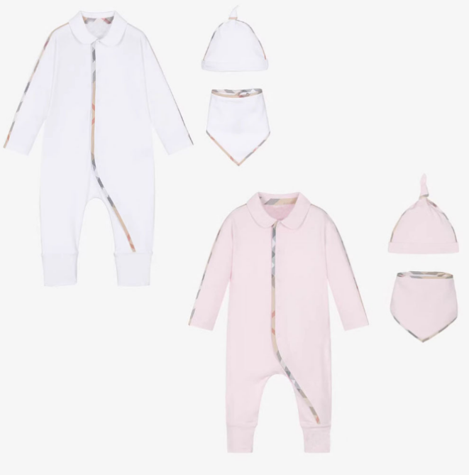 Barboteuse en coton à manches longues pour nouveau-né, vêtements à carreaux rayés, pour garçons et filles de 3 à 24 mois