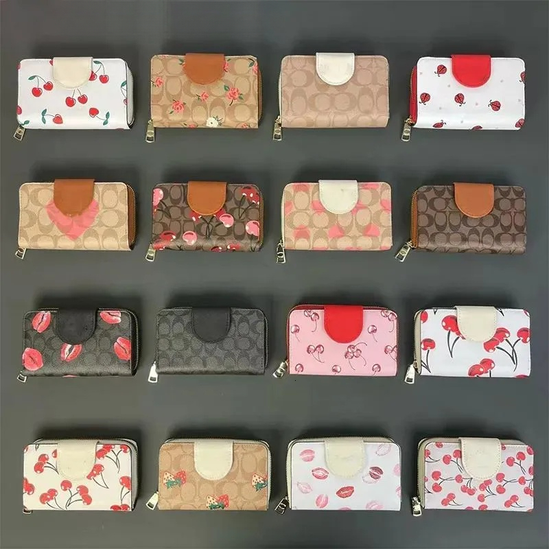 Wallet Luxury Men Womens Card Holder Designer Purse Cardholder Purses Fashion Woman Handbag Cherry Wallets Portafoglio Uomo Chains Accessories