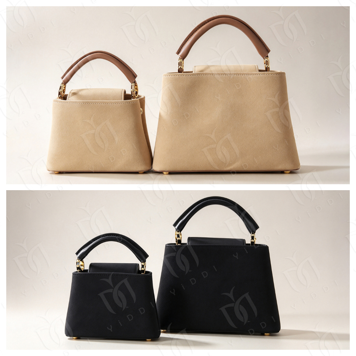 Fashion Elegant Women Suede Handbag Designer Suede Bag Top Handle Crossbody Bag Evening Shoulder Bag Luxury Daily Commuter Work Bag Ladies Mini Tote