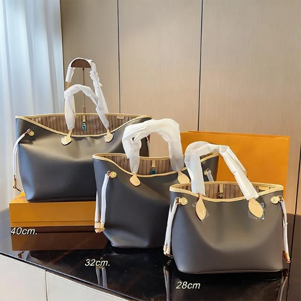 Designer Tote Bag woman large Handbags leather shopping purse Women high quality Luxury Classic Flower Checked Shoulder bag Ladies handbag beach bag