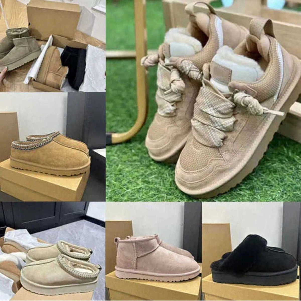2026 Designer Tazz Tasman Lowmel Sand Trainer platform boot mens womens Australia snow boots women ankle booties sheepskin winter shoes ptzax winter