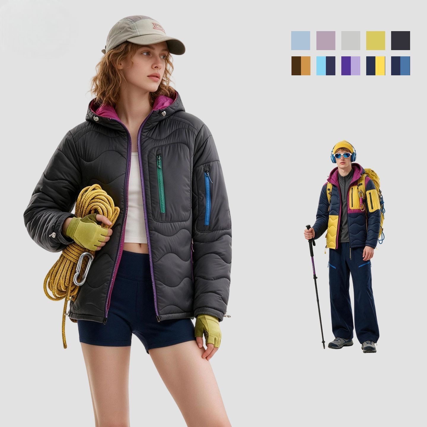 Peak Performance Helium 700 Puffer Jacket veste matelassée ondulée manteau isolé léger hommes veste rembourrée à capuche veste de ski en plein ai