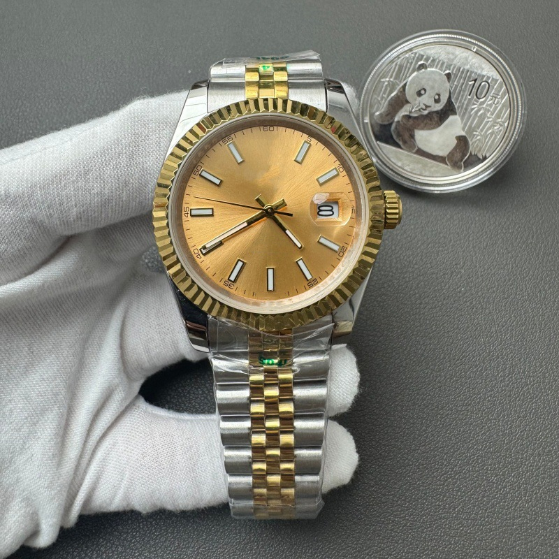 Luxury Men's Stainless Steel Classic Watch Elegant Series Designer Wristwatch 40.5mm with Gift Box