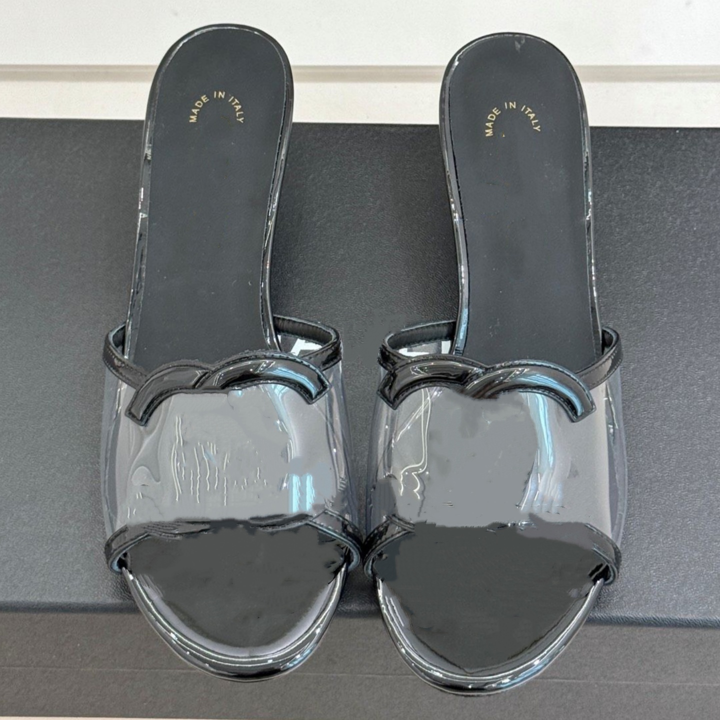 10A High heels mesh leather slipper Designer Sandal Woman Mule Slide Luxury stiletto kitten heel Sandale Outdoor travel Casual Summer Beach Party dr