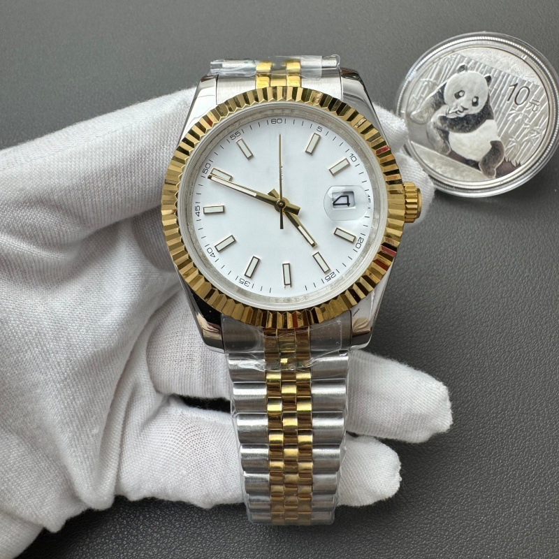 Classic Elegant Luxury Men's Stainless Steel Casual Watch, Fashion Series Designer Wristwatch 40.5mm with Gift Box