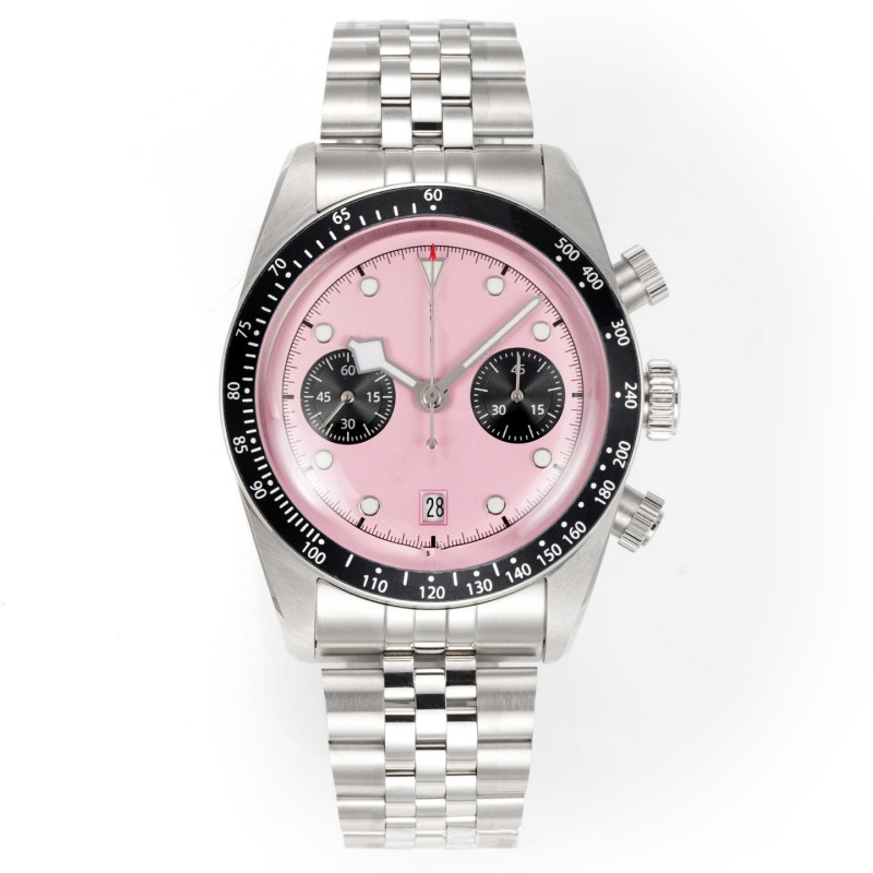 Montre de styliste à cadran rond de 39.5mm, unisexe, élégante, tendance d'affaires, bracelet en acier inoxydable de luxe, montre-bracelet classiq