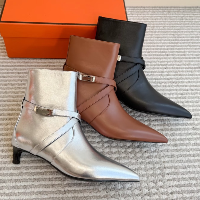 Designer ankle BootSuede leather Woman Knight Mini boot stiletto kitten heel Luxury booties autumn boot Outdoor Sport Formal Dress buckle walk Wedge