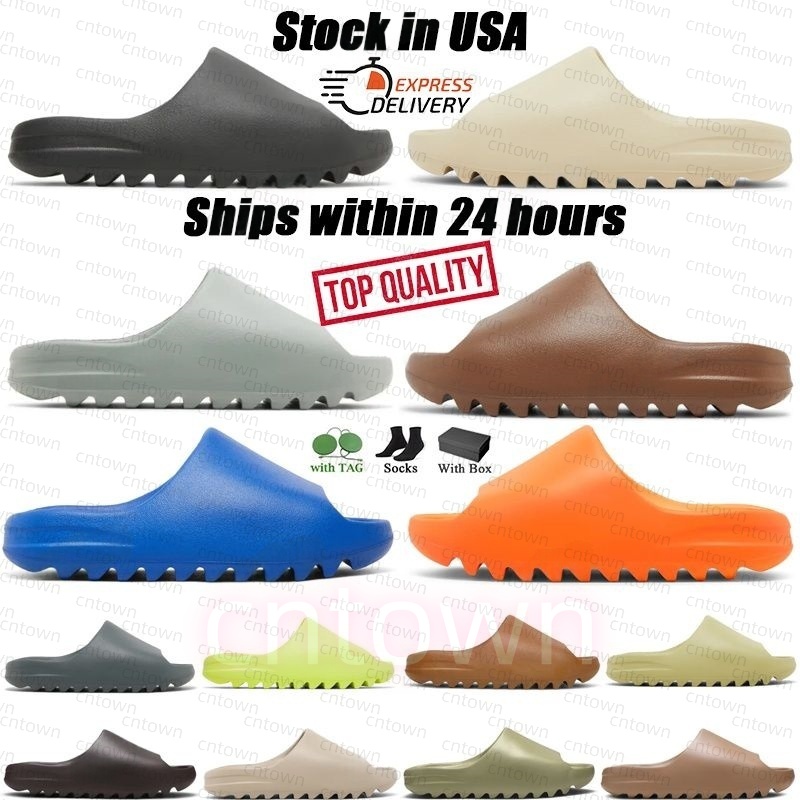 Designer Slippers Men Woman slider Vermillion Mineral Blue Onyx Pure Sandals Slide Slipper Ochre Bone Resin Clog Desert slides shoe 36-48