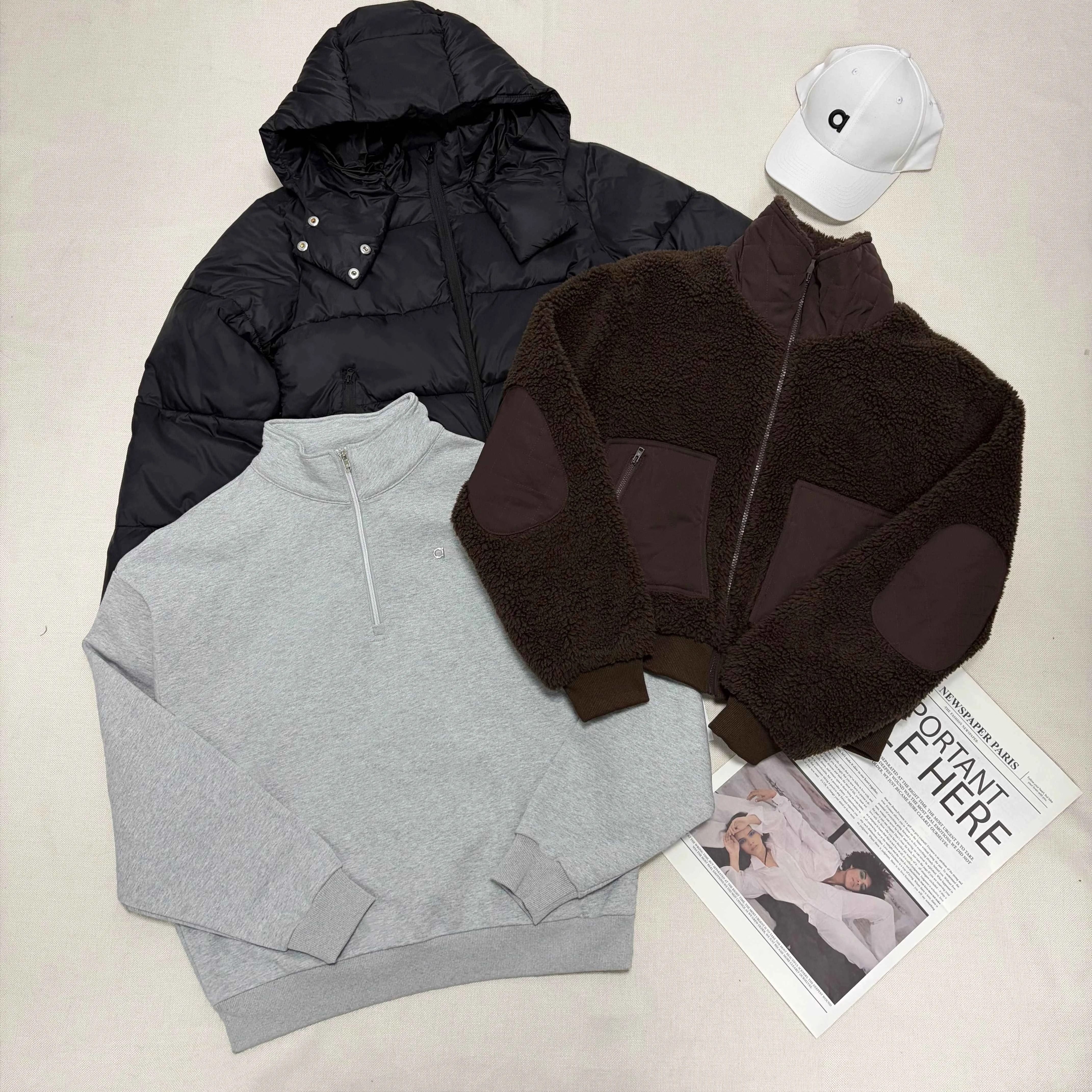 Yoga Quarter Zipper Sweatshirts Sportswear Outfit Hommes Femmes Lâche Chaud Sweat Unisexe Casual Ras du Cou Pull ensemble d'entraînement Logo Arg
