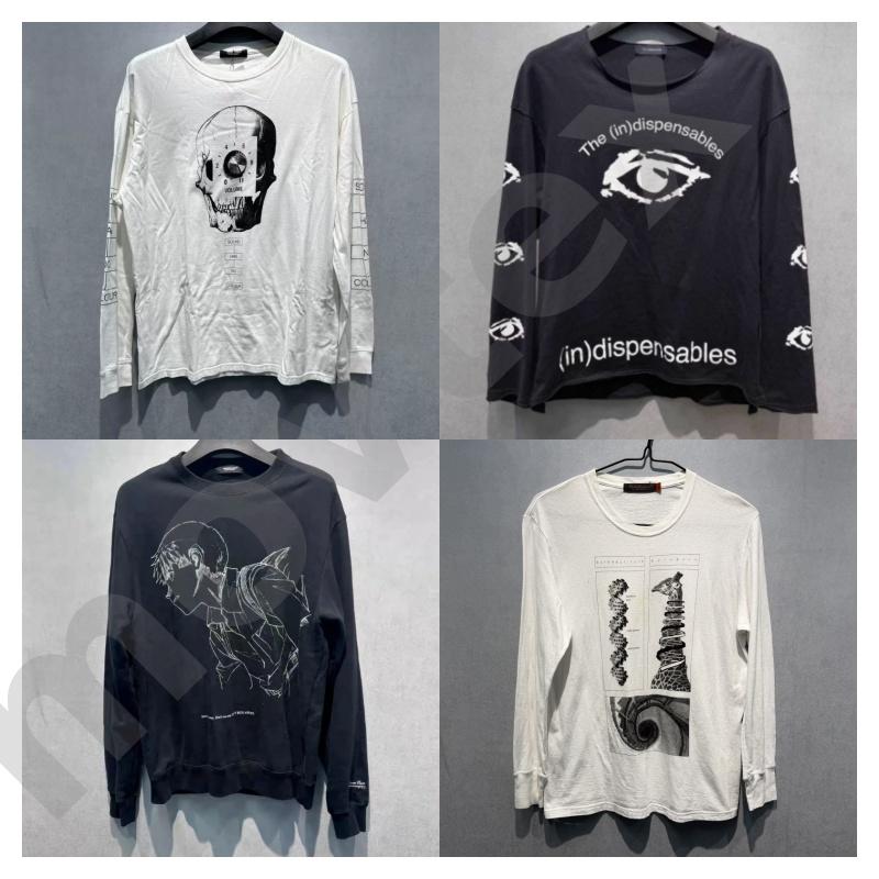 Undercover Designer T-shirt à manches longues et col rond pour femme, coupe décontractée, tendance, élégant, audacieux, très reconnaissable, impr