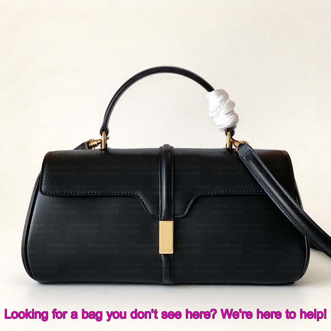 12A All-New Mirror Quality Designer Top Handle Bag 28cm East West Handbags for Women Genuine Leather Shoulder Bag Black Crossbody Purse with Box 105