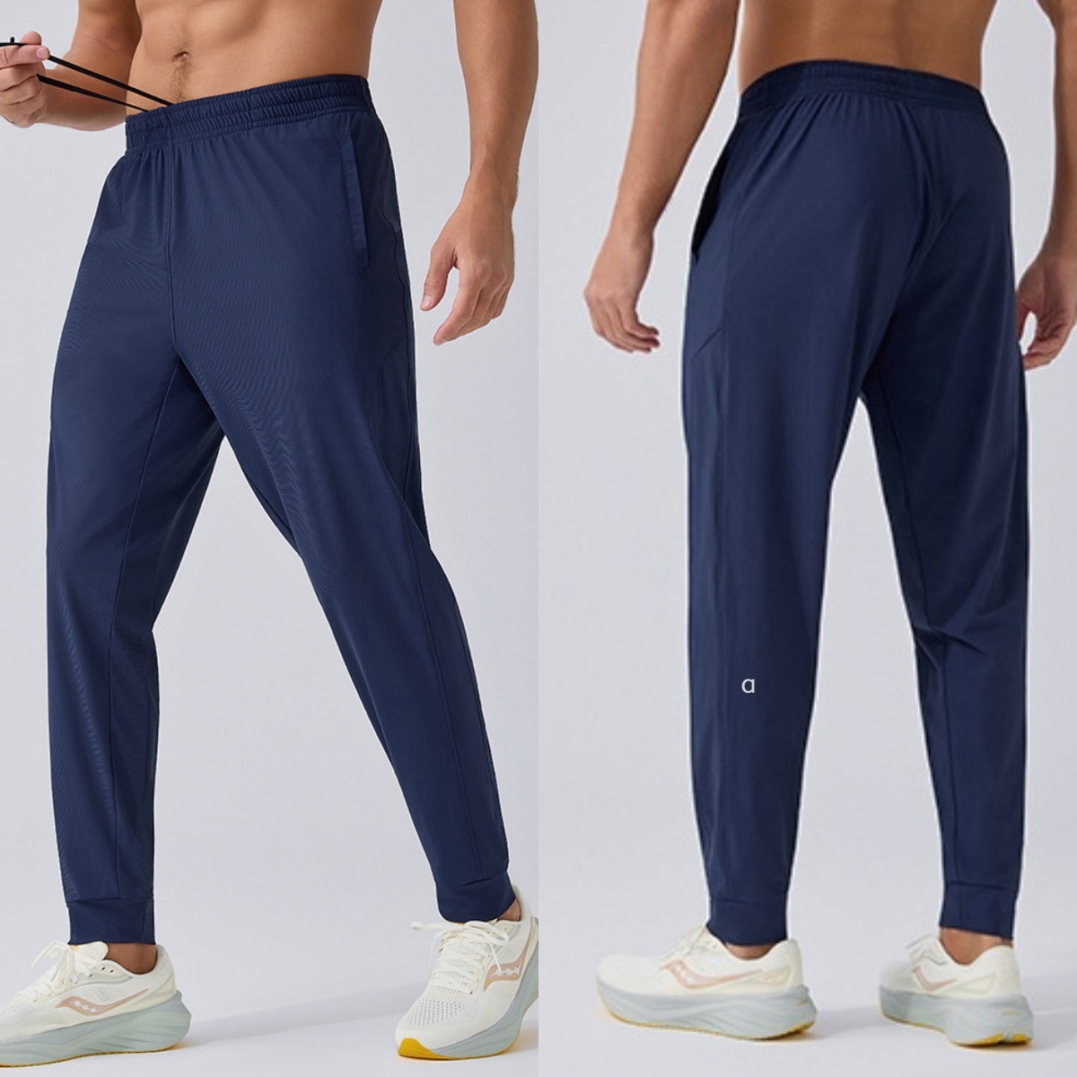 A3178 New Men's Fashion Sports Pants Outdoor Running Quick-drying Casual Pants Summer Fitness Yoga Pants