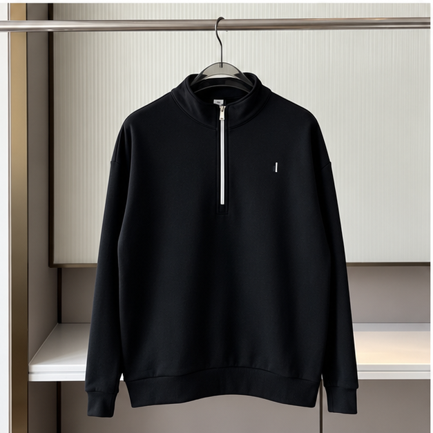Femmes Hommes Ensembles Designer Quarter Zip Sweatshirt Pantalons de survêtement Pull à capuche Accolade Veste Pull Yoga 1/4 Full Zip Crew Neck L