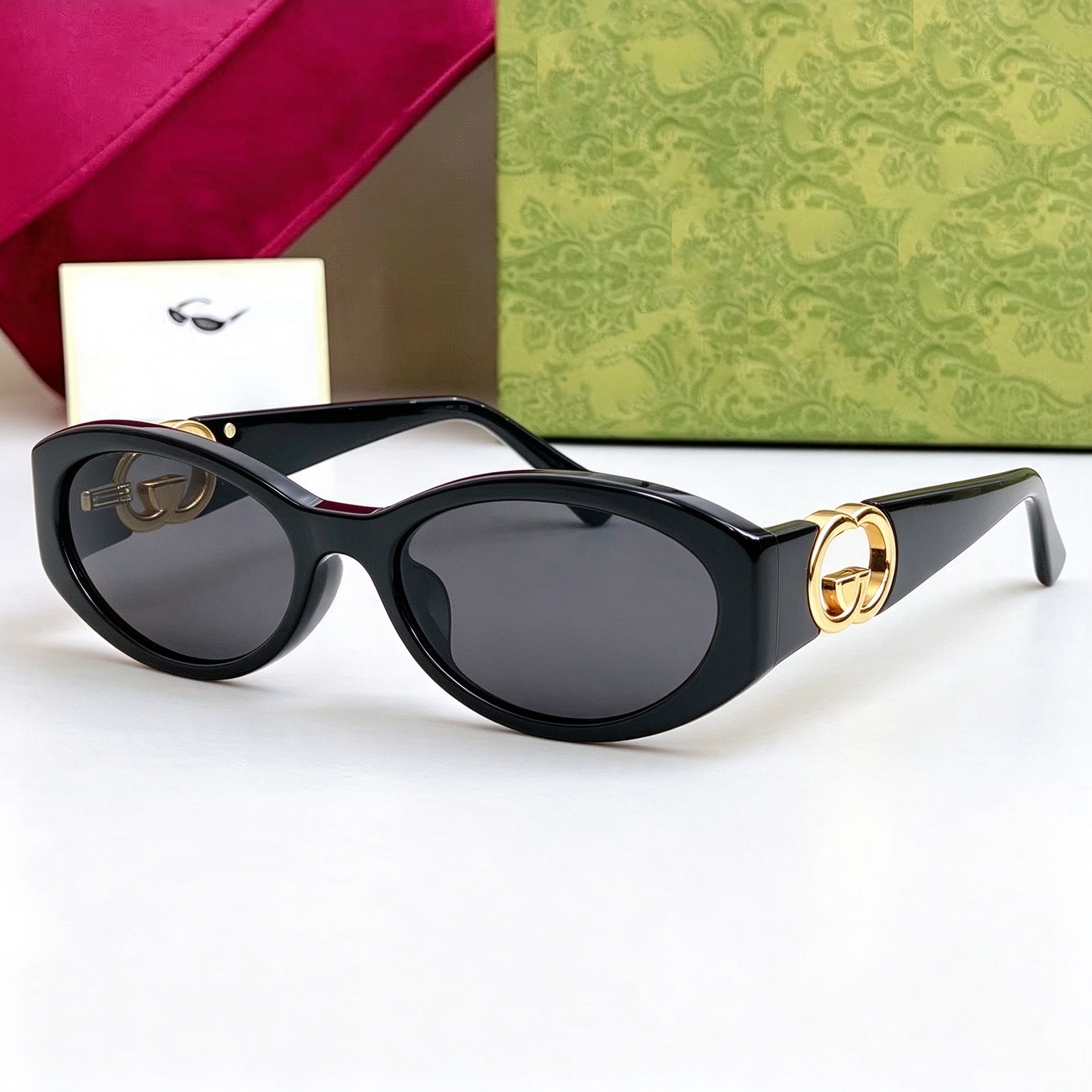 sunglasses for women designer sunglasses gg glasses Oval Metal Mirror Legs Sunglasses Outdoor Beach shading UV protection polarized men glasses Orig