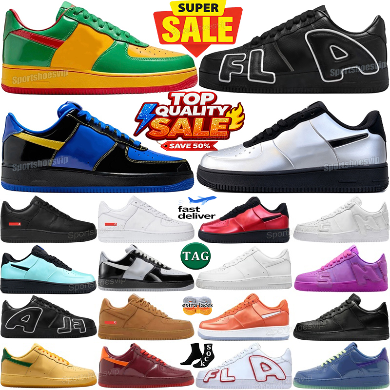 Designer AF one shoes forc 1 running shoes cpfm mens trainers sneakers Classic 1 Triple White Black Red Brown womens flat platform outdoor sports ru