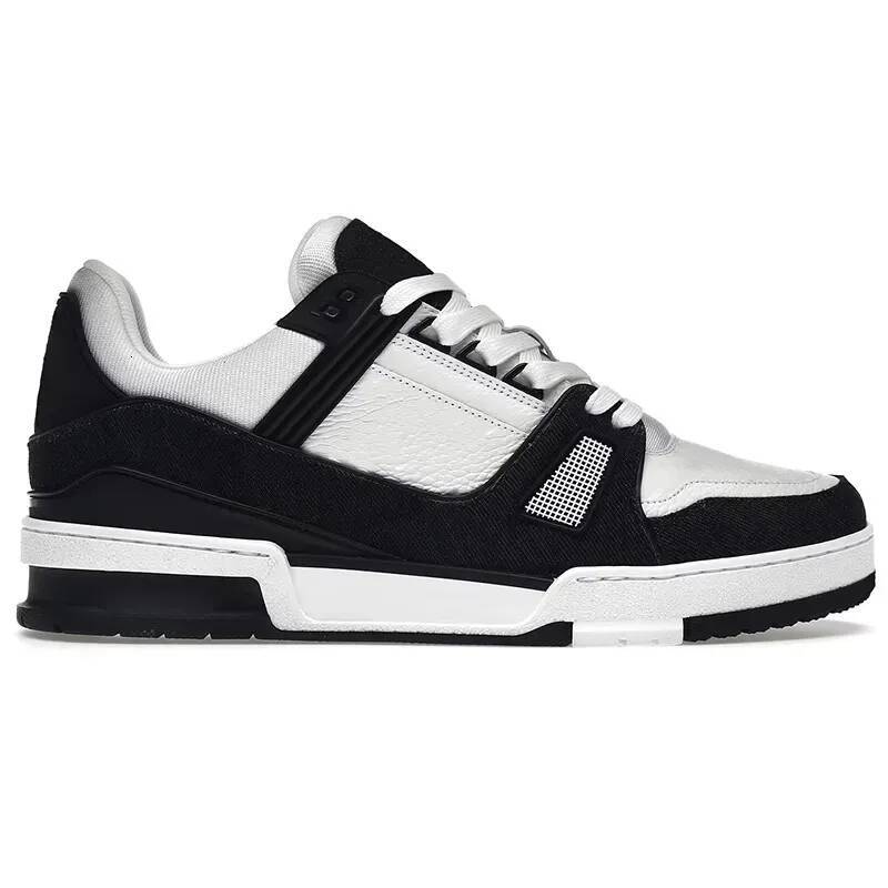Designer Skates Sneakers Trainers Luxury Platform Casual Shoes High Quality Men Women Breathable Calfskin Flower Embossing Outdoor shoe Leather Lace